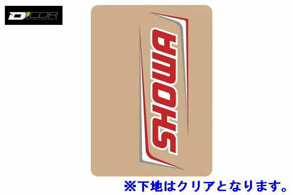 D'COR フォークプロテクター “SHOWA” レッド/ホワイト【40-80-115】左右2枚セット D'COR フォークプロテクター “SHOWA” レッド/ホワイト【40-80-115】左右2枚セット